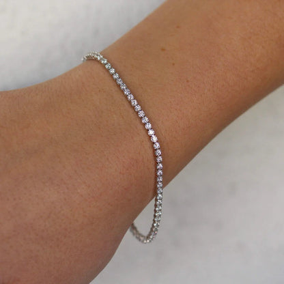 2.05 TCW Round Lab Grown Diamond Tennis Bracelet