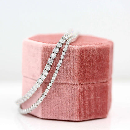 2.05 TCW Round Lab Grown Diamond Tennis Bracelet