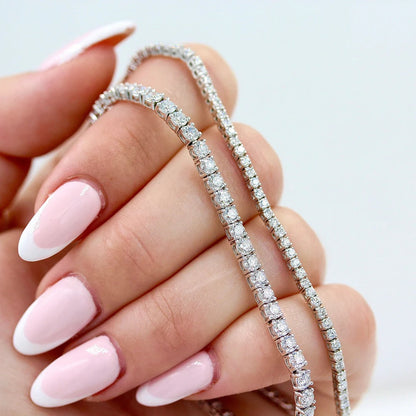 2.05 TCW Round Lab Grown Diamond Tennis Bracelet