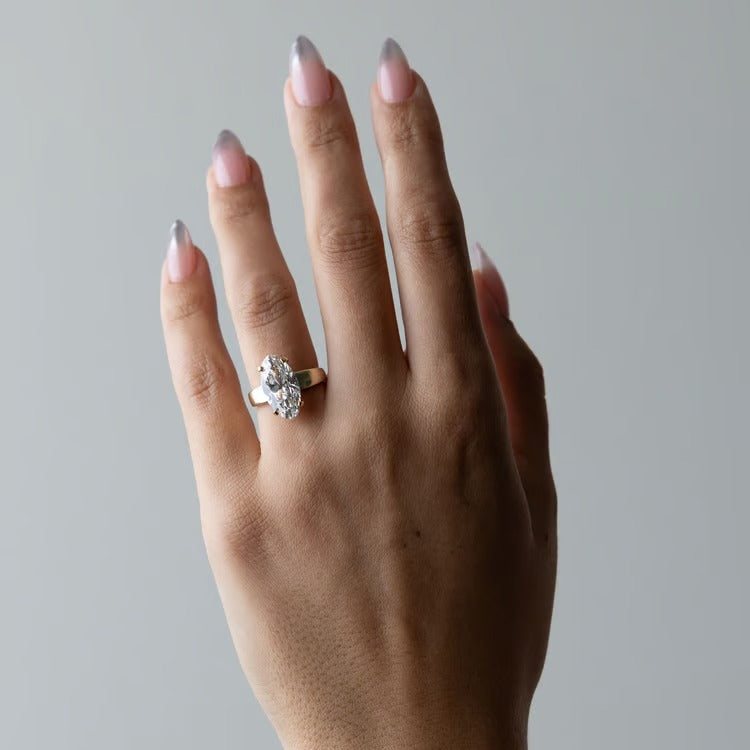1.95 CT Pear & Round Toi et Moi Lab Grown Diamond Engagement Ring