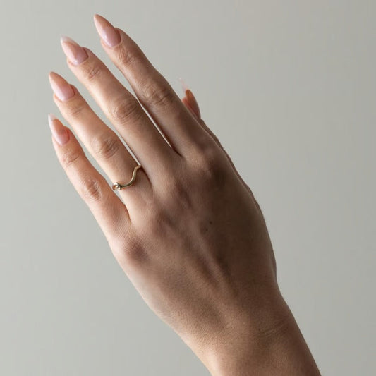 Twist Curved Wedding Band