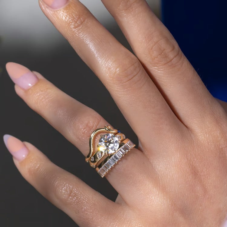1.275 TCW Emerald Cut Eternity Lab Grown Diamond Wedding Band