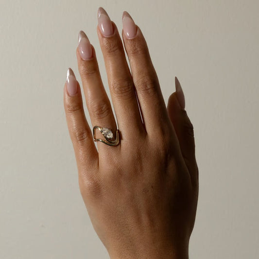 Astra Curved Wedding Band