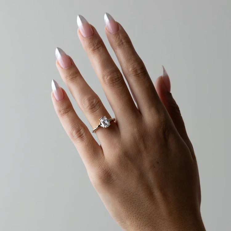 1.60 CT Antique Cushion Solitaire Lab Grown Diamond Engagement Ring