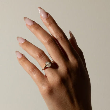 1.81 CT Oval Solitaire Lab Grown Diamond Engagement Ring