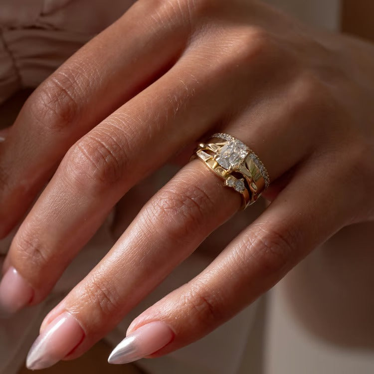 1.60 CT Antique Cushion Solitaire Lab Grown Diamond Engagement Ring