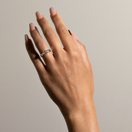 1.35 CT Pear &amp; Round Toi et Moi Lab Grown Diamond Engagement Ring