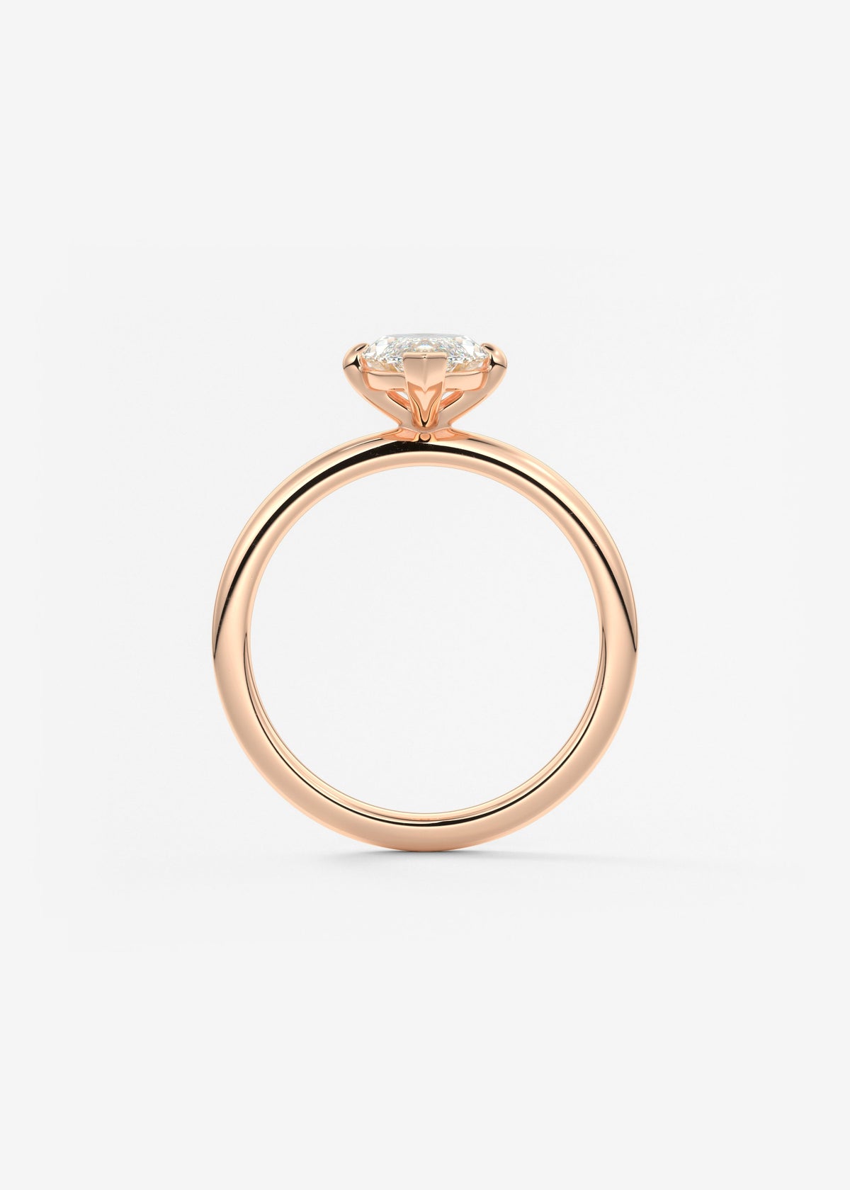 Marquise Solitaire Lab Grown Diamond Engagement Ring