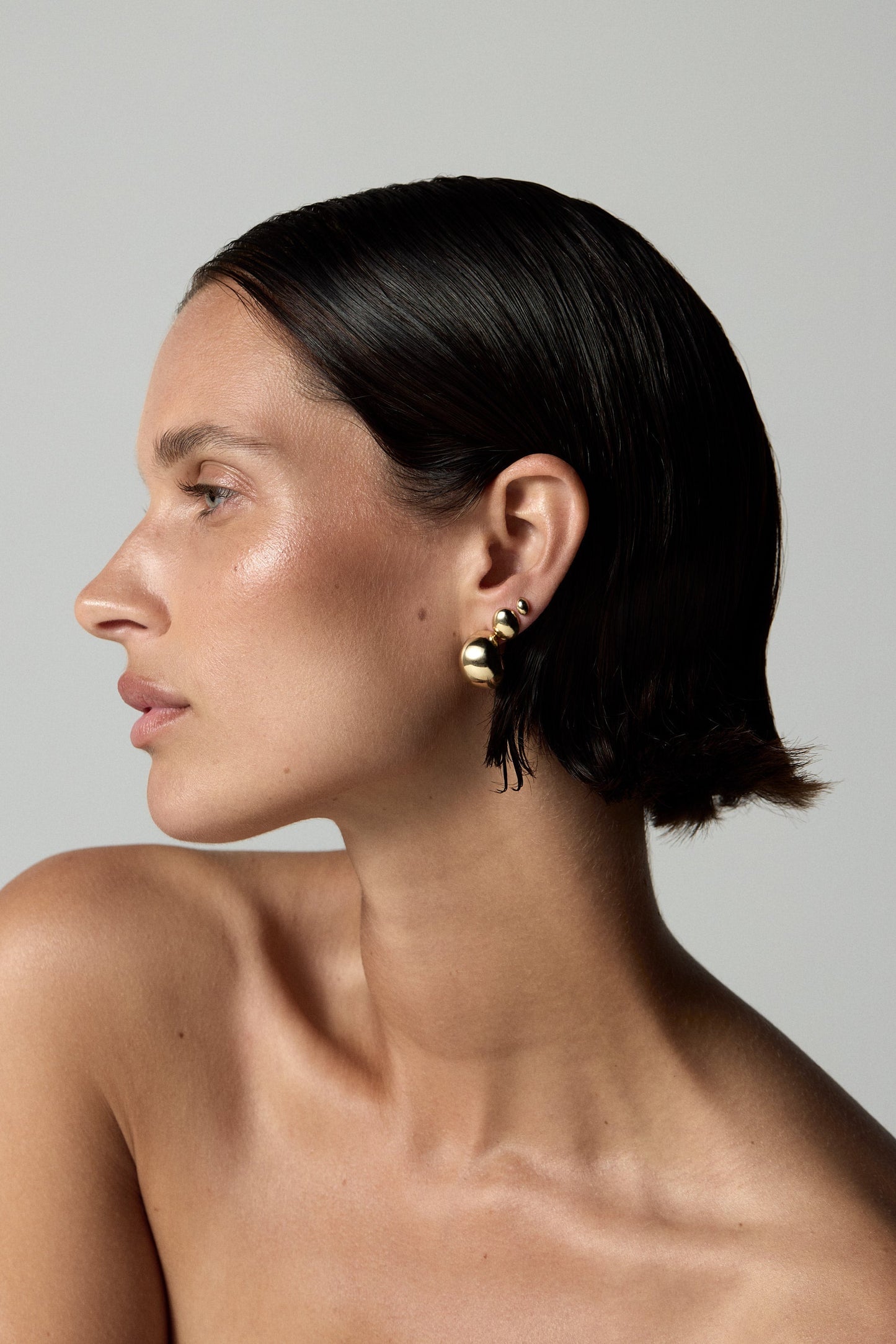 Large Blob Hoops | 925 Sterling Silver
