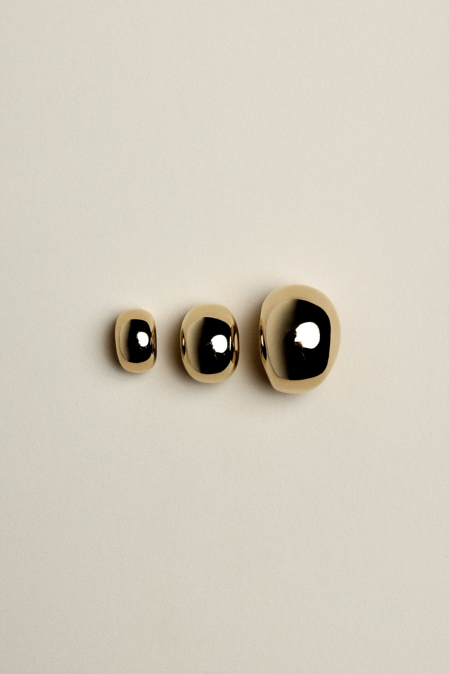 Medium Blob Hoops | 925 Sterling Silver