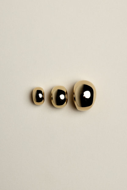 Large Blob Hoops | 925 Sterling Silver