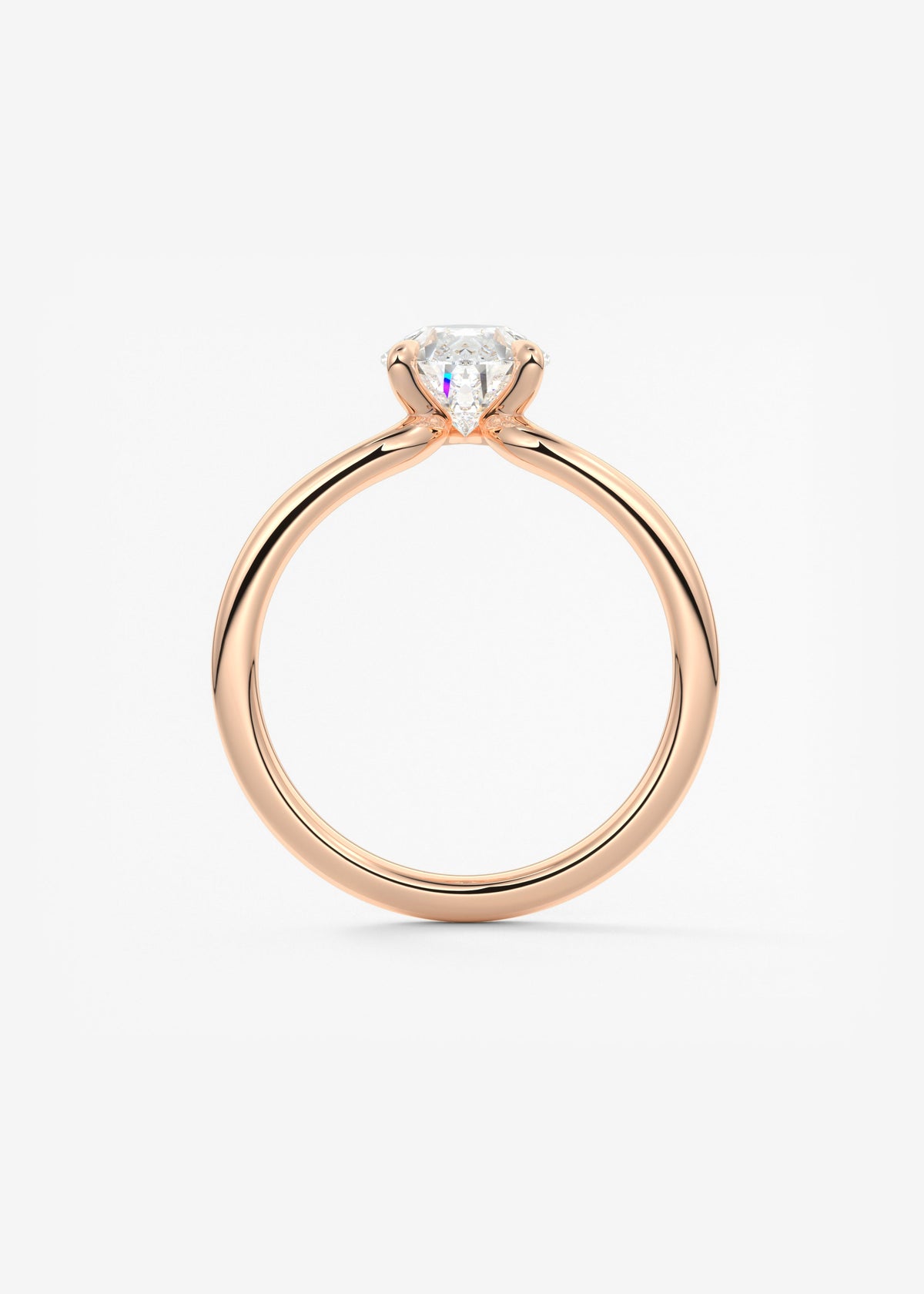 Pear Solitaire Lab Grown Diamond Engagement Ring