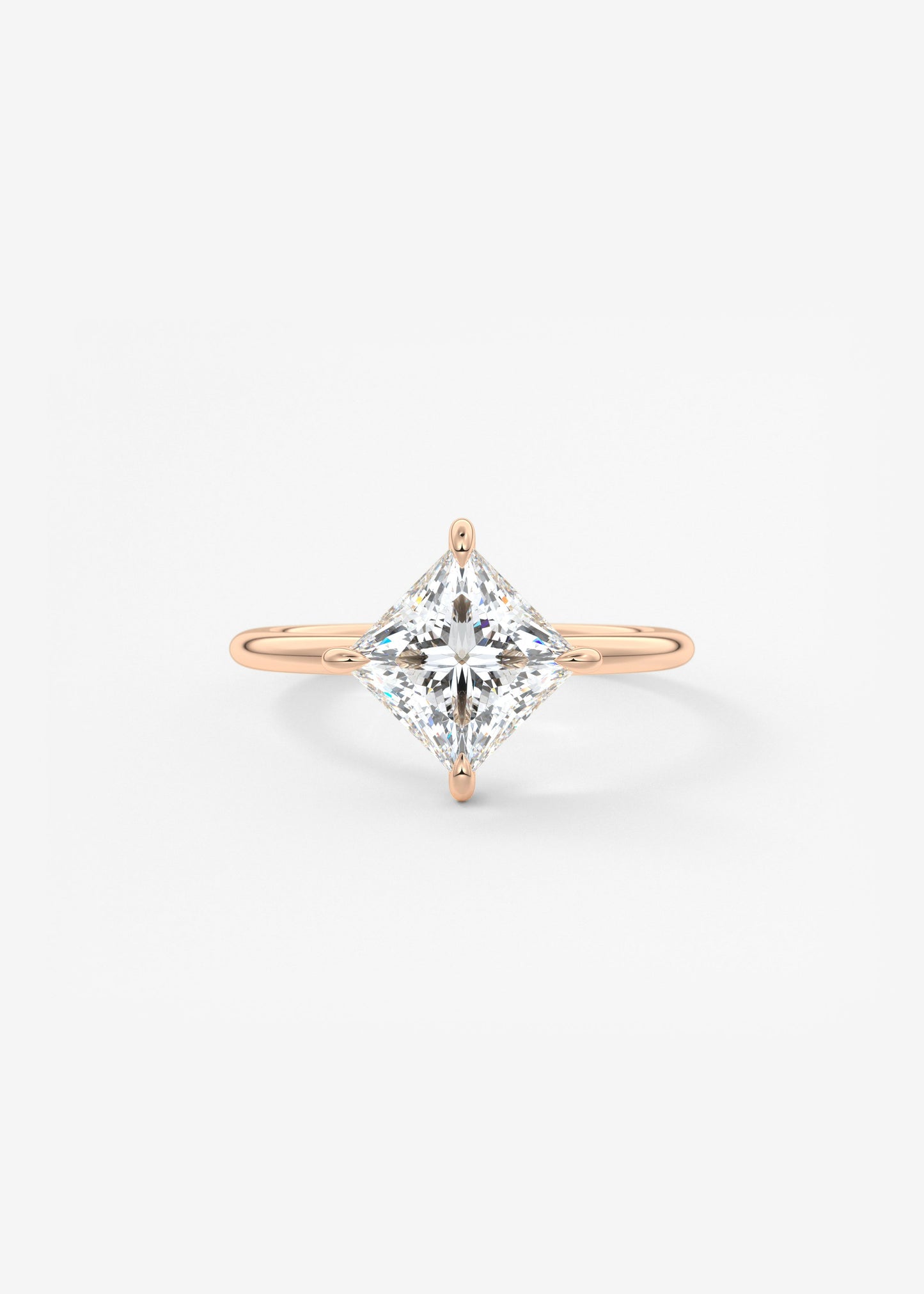 Princess East West Lab Grown Diamond Engagement Ring