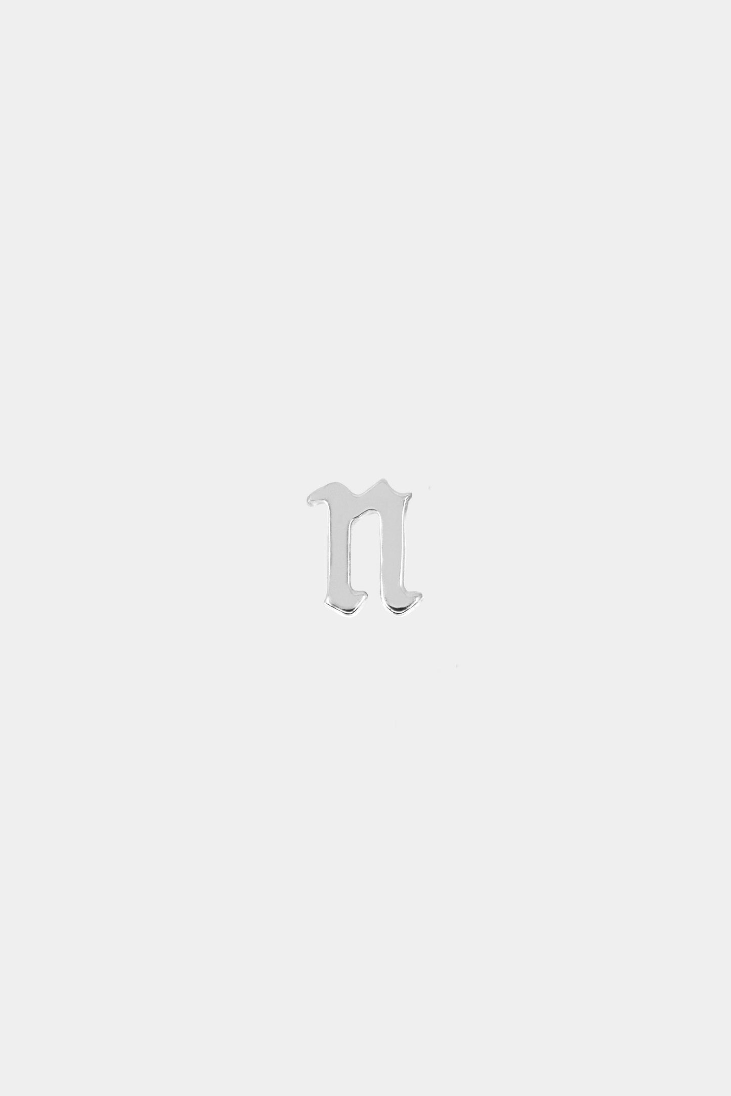 Gothic Letter Stud | 925 Sterling Silver