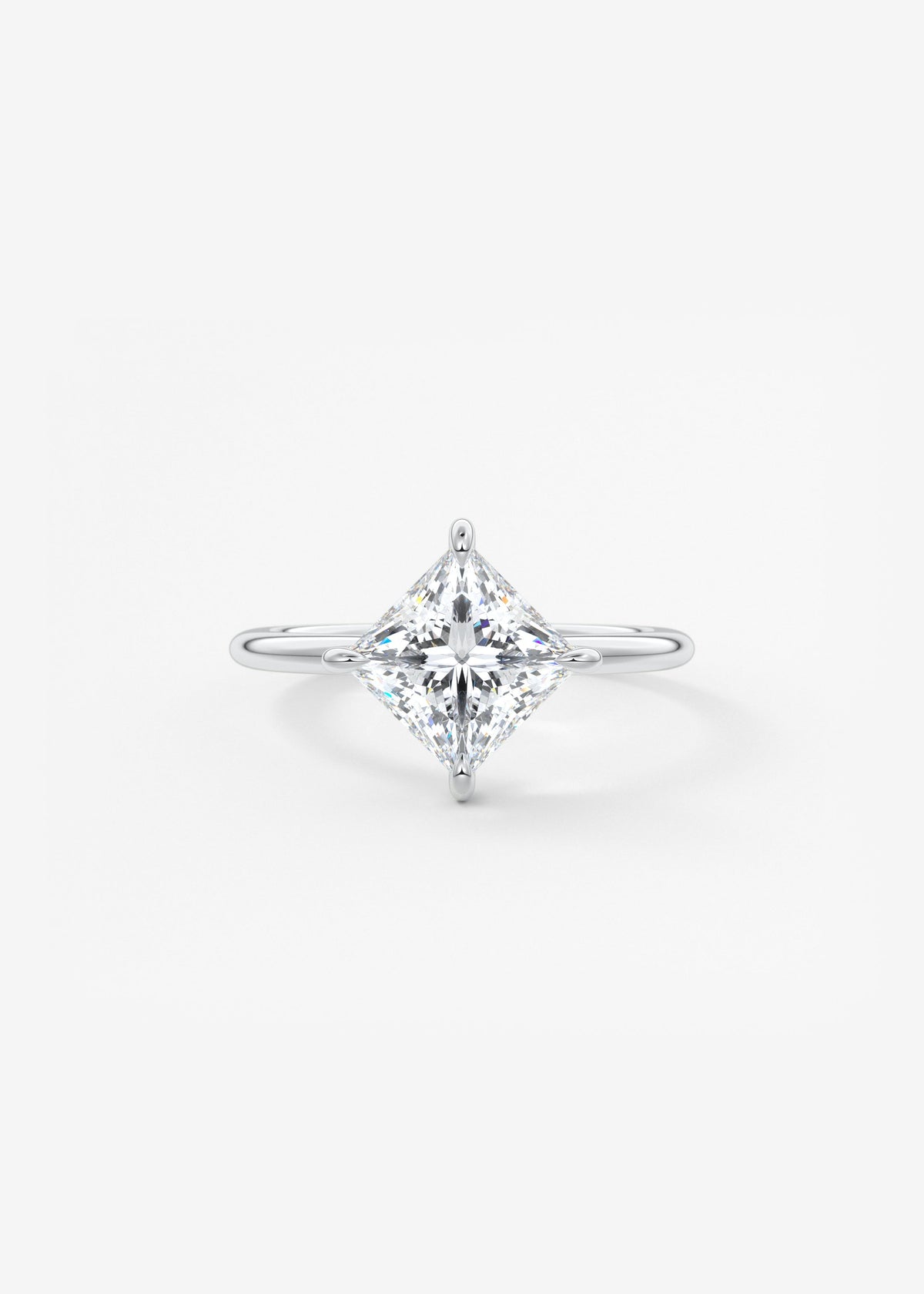 Princess East West Lab Grown Diamond Engagement Ring