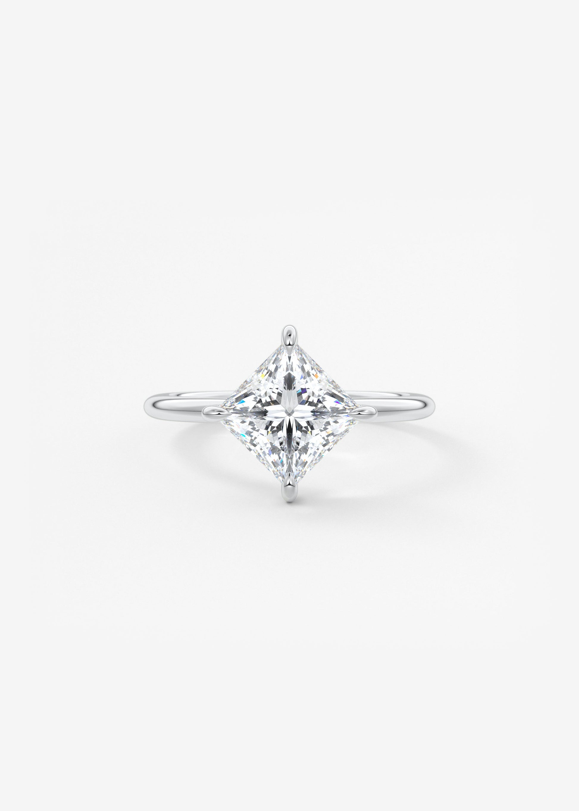 Princess East West Lab Grown Diamond Engagement Ring