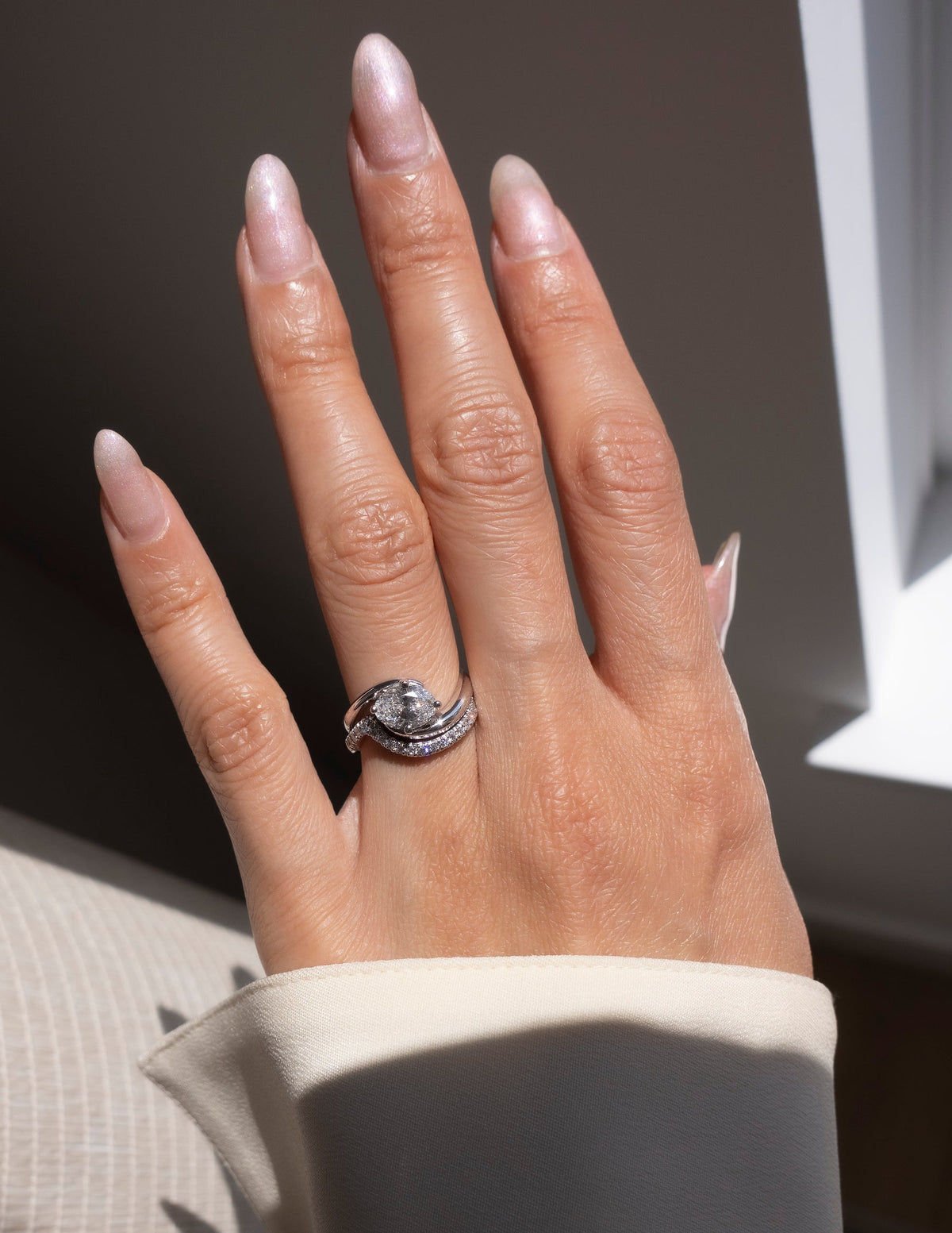 1.5 CT Oval Cut Lab Grown Diamond Solitaire Engagement Ring