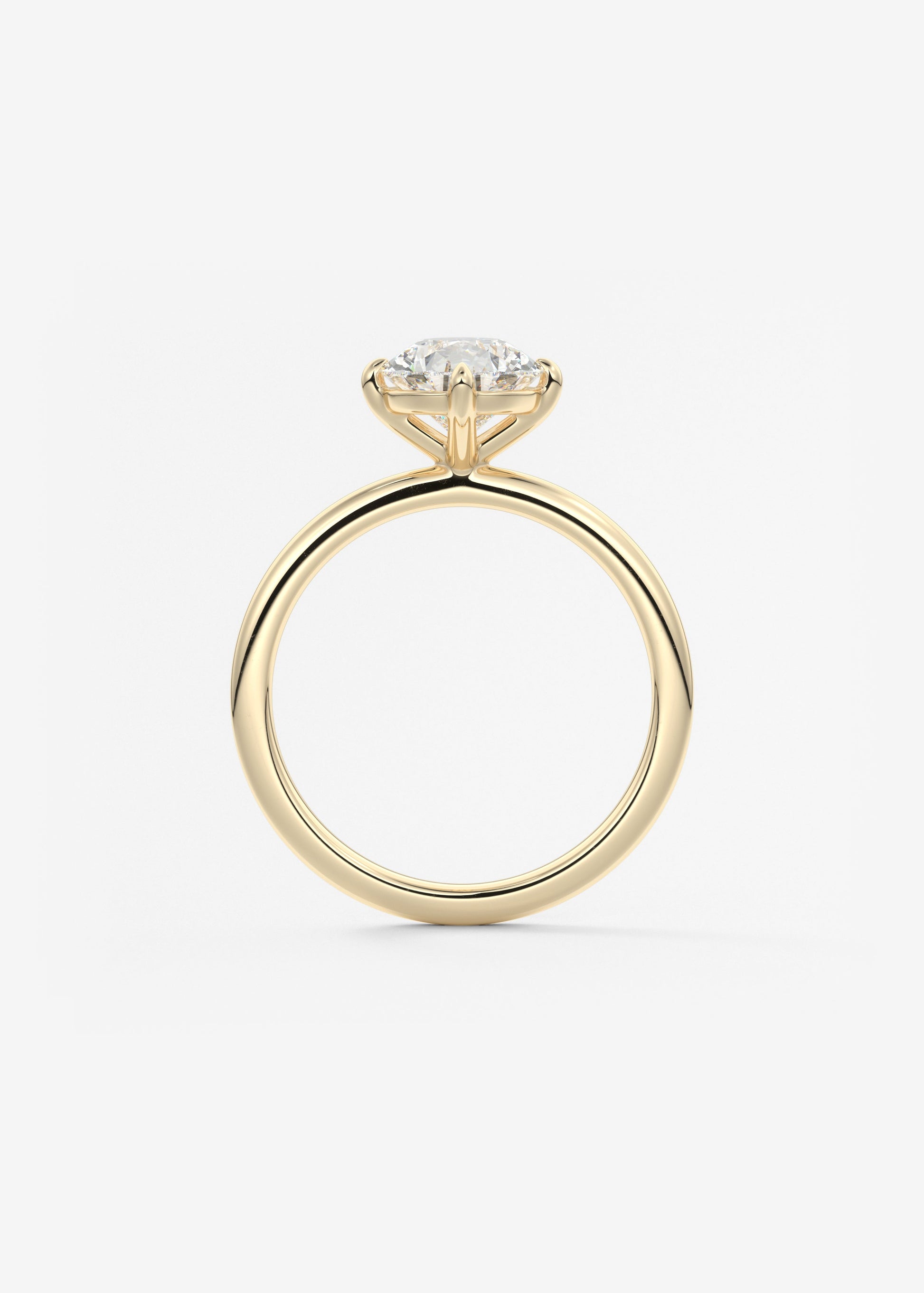 Pear Solitaire Lab Grown Diamond Engagement Ring