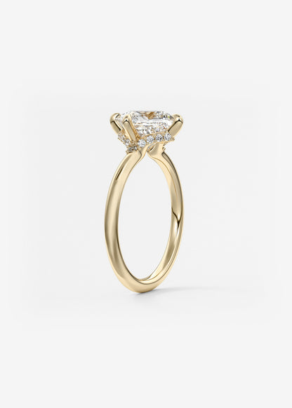 Princess East West Lab Grown Diamond Engagement Ring
